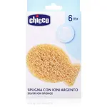 Chicco Silver Ion Sponge 6m+ detská hubka na umývanie s iónmi striebra 1 ks