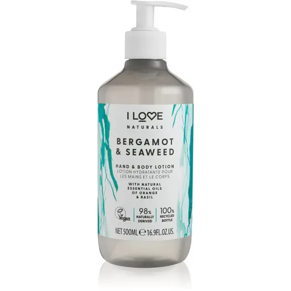 I Love Naturals Bergamot & Seaweed mlieko na ruky a telo 500 ml