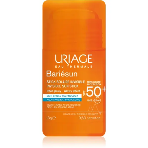 Uriage Bariésun Invisible Sun Stick ochranná tyčinka na citlivé miesta SPF 50+ 18 g