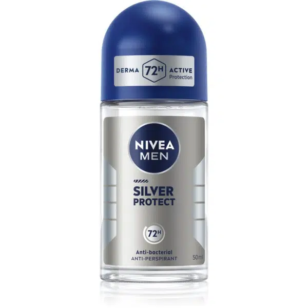 NIVEA MEN Silver Protect guličkový antiperspirant pre mužov 50 ml