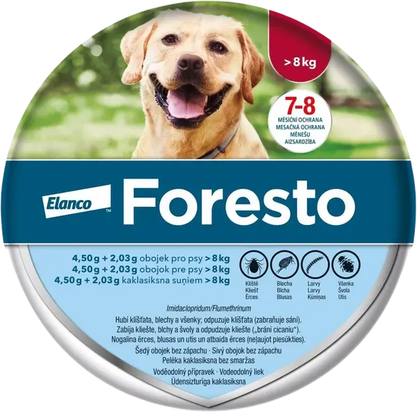 FORESTO Obojok pre psy nad 8 kg 70 cm