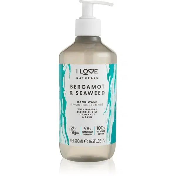 I Love Naturals Bergamot & Seaweed tekuté mydlo na ruky 500 ml