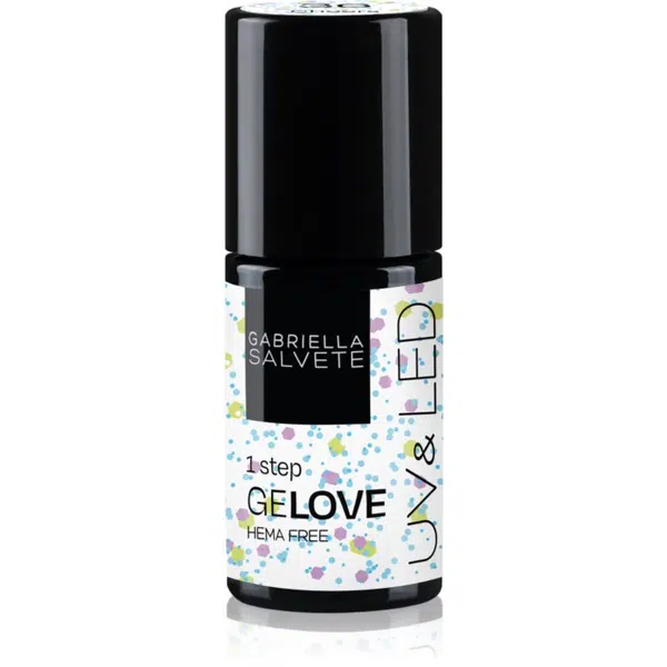 Gabriella Salvete GeLove One Step gélový lak na nechty s použitím UV/LED lampy s trblietkami odtieň 36 Cheers 8 ml