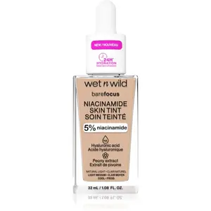 Wet n Wild BareFocus Niacinamide Skin Tint ľahký hydratačný make-up odtieň Natural Light (Cool) 32 ml