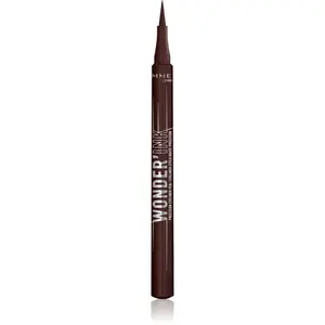 Rimmel Wonder Ink očná linka v pere odtieň 002 Spiced Chestnut 1 ml