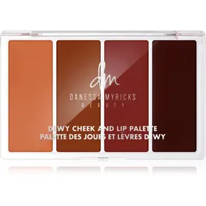 Danessa Myricks Beauty Dewy Cheek & Lip Palette multifunkčná paleta na tvár odtieň Dew It Undercover 25 g