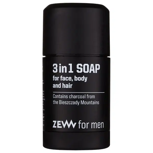 Zew For Men 3 in 1 Soap prírodné tuhé mydlo na tvár, telo a vlasy 3v1 85 ml