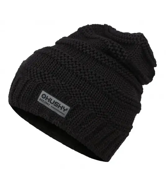 Husky  Merhat 5 čierna, S-M Dámska meríno čiapka