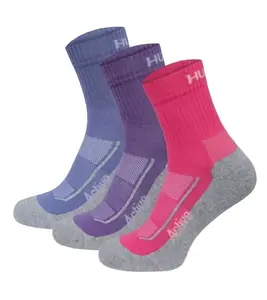 Husky  Active 3pack blue/pink/purple, L(41-44) Ponožky