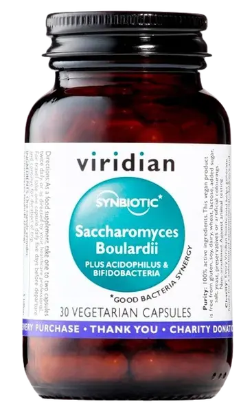 VIRIDIAN Saccharomyces Boulardii 30 kapsúl