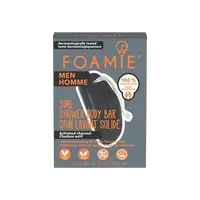 FOAMIE What A Man 3v1 Body Bar, Pánska sprchová starostlivosť na tvár, telo a vlasy 90 g