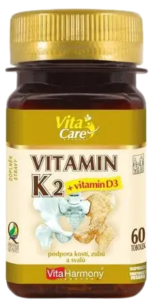 VITAHARMONY Vitamin K2 + D3 60 kapsúl
