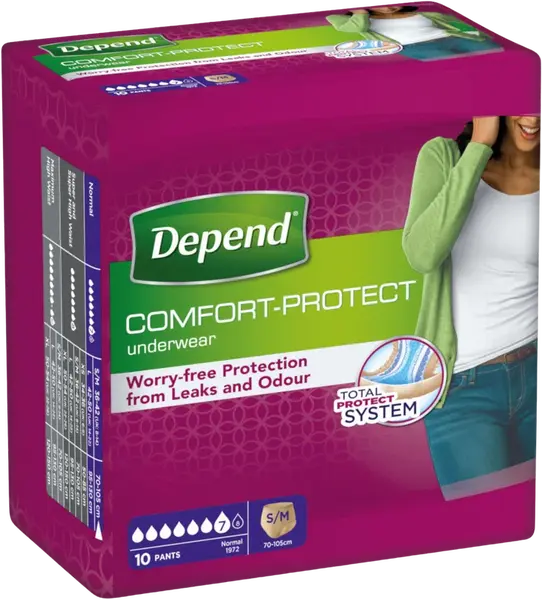 DEPEND Naťahovacie nohavičky ® Normal S/M pre ženy 9ks