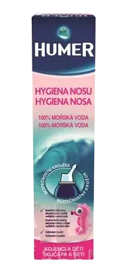 HUMER HYGIENA NOSA 100% morská voda nosový sprej, pre deti, 150 ml