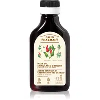 Green Pharmacy Red Peppers Burdock Oil lopuchový olej pre stimuláciu rastu vlasov 100 ml
