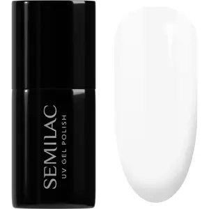 Semilac UV Hybrid Black & White gélový lak na nechty odtieň 001 Strong White 7 ml