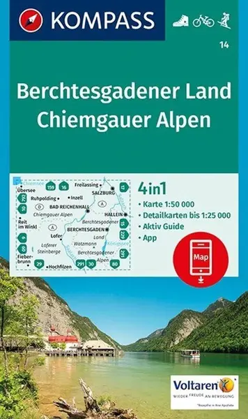 Bertesgadener Land, Chiemgauer Alpen 14 NKOM 1:50T