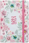 18měsíční týdenní diář 2026 Lungo B6 Květy