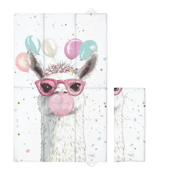 Ceba Podložka přebalovací cestovní (80x50) Basic Crazy Lama