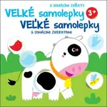 Veľké samolepky s domácimi zvieratami Kravička