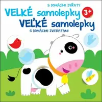 Veľké samolepky s domácimi zvieratami Kravička