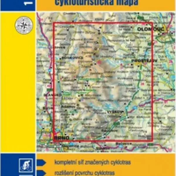 1: 70T(143)-Moravský kras,Vyškovsko (cyklomapa)