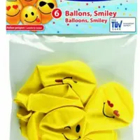 Balonky 6ks smajlík