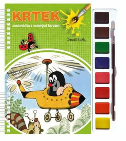 Krtek 2 omalovánka s vodovými barvami - Zdeněk Miler