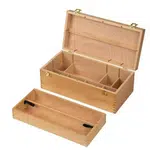 Dřevěný kufřík na pomůcky Meeden 40x16cm 6050