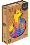Unidragon dřevěné puzzle - Liška, velikost M