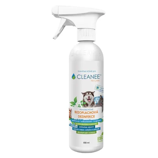 CLEANEE Pet Care bezoplachová dezinfekcia 500 ml