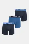 Boxerky Levi's 3-pack modrá barva, 37149-1205