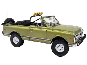 1972 GMC Jimmy Olive Metallic with White Top "KC Highlighter" Limited Edition to 300 pieces Worldwide 1/18 Diecast Model Car by ACME