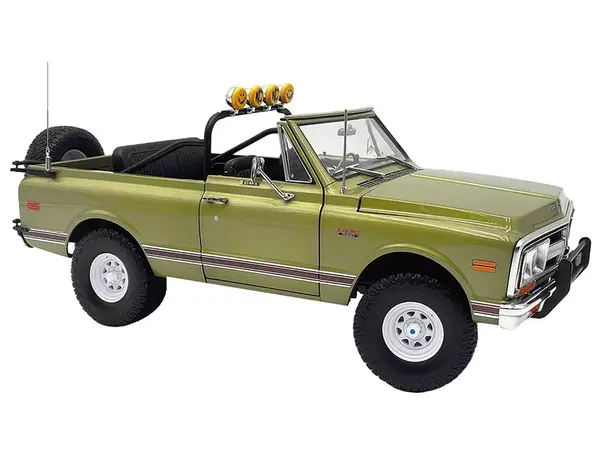 1972 GMC Jimmy Olive Metallic with White Top "KC Highlighter" Limited Edition to 300 pieces Worldwide 1/18 Diecast Model Car by ACME