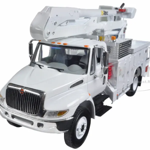 International DuraStar Utility Bucket Truck "Altec" White 1/34 Diecast Model by First Gear