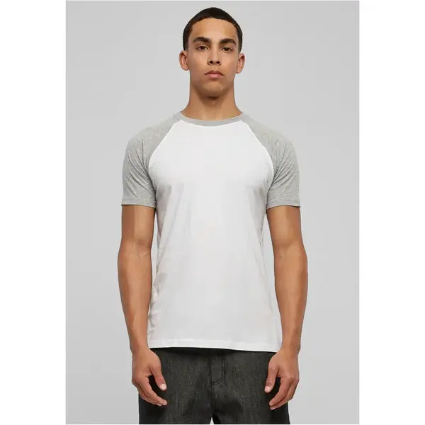 Contrasting raglan t-shirt wht/grey