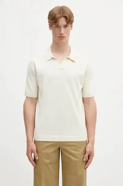 Ľanové polo Norse Projects Leif Cotton Linen Polo