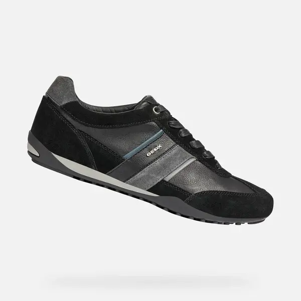 Black men's sneakers Geox Wells - Men's