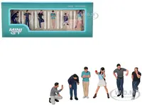 "Car Enthusiasts" 6 Piece Figure Set for 1/64 Scale Models by Mini GT