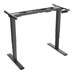 ACGAM ET225E Electric Three-stage Legs Standing Desk Frame Black