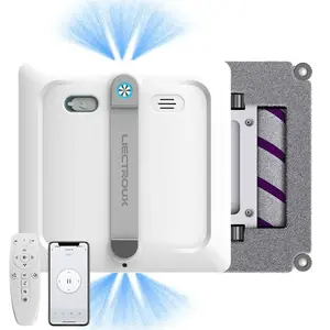 Liectroux S9 Window Cleaning Robot Dual Roller Brushes 6-way Water Spray 9000Pa Suction Remote and App Control
