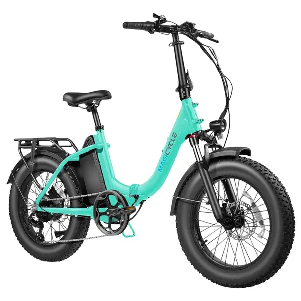 Magicycle Jaguarundi 2.0 Torque Sensor Folding Electric Bike Aqua Blue