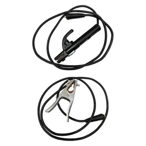 Mecpow MIG Inverter Welder Ground Clamp + Welder Stick Clamp with 10-25 Connector Plug