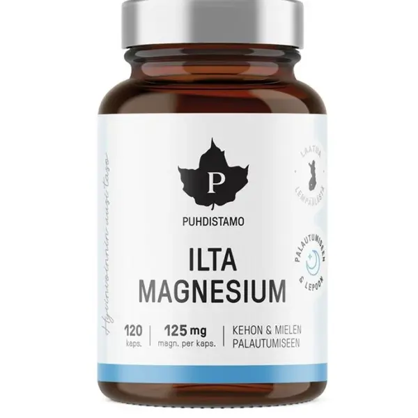 Puhdistamo Night Magnesium 120 kapslí