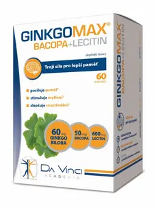 Da Vinci Academia GinkgoMAX + Bacopa + Lecitin 60 tobolek