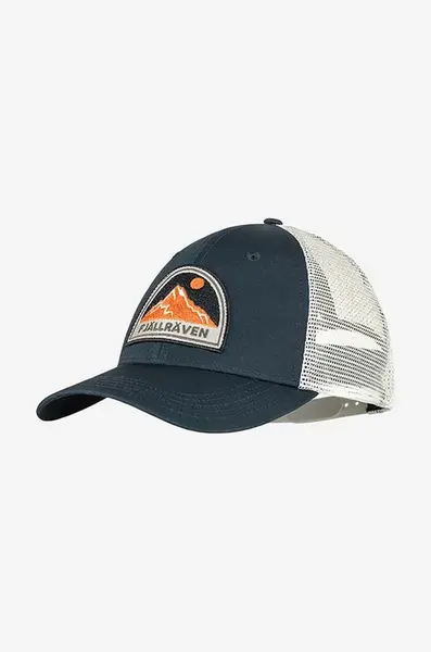 Kšiltovka Fjallraven Badge tmavomodrá barva, s aplikací, F78152