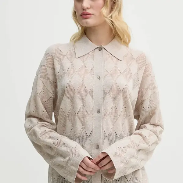 Kardigan se lněnou směsí AERON TAMARA