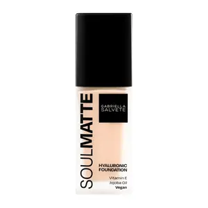 Gabriella Salvete Soulmatte Foundation Hyaluronic 02W Ivory Warm make-up 30 ml