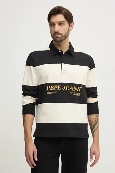 Bavlněné tričko s dlouhým rukávem Pepe Jeans BRANDON