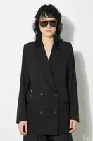 Vlněné sako Fiorucci Black Double Breasted